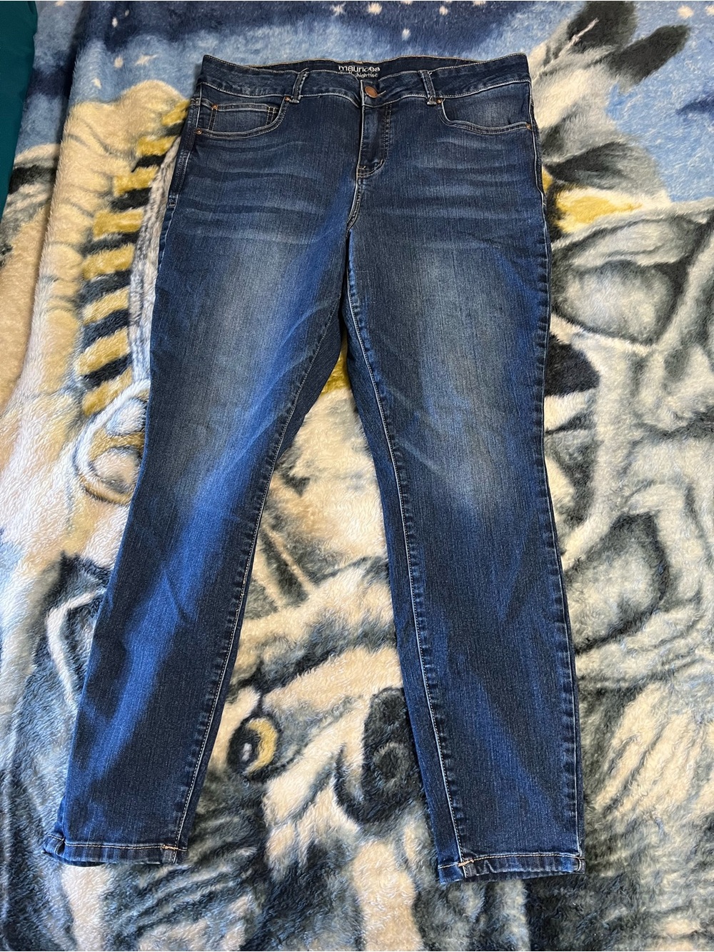 Maurices Dark Blue Skinny Jeans - Stretch Denim